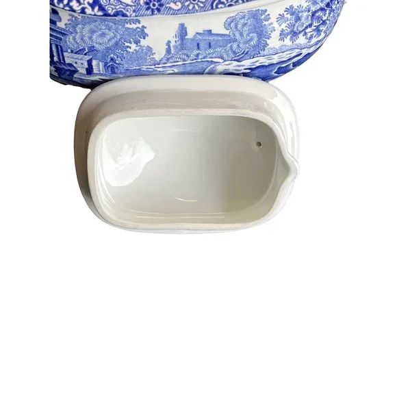 Vintage Spode Italian Blue Teapot 1980's England Estate - Picture 4 of 8